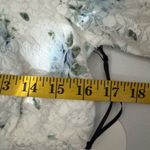 Self Esteem  Cardigan Top M Lace Open Front Babydoll Y2k Coquette Mesh Ditsy Photo 4