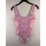 Love Shack Fancy  Mikkel Pink Floral Leopard Print One Piece Swimsuit XS Resort Photo 1