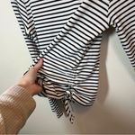 Cherish ✨  Women’s Black & White Striped Long Sleeve Cinches Small Photo 6