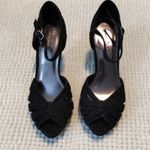 Bonnibel Jazz Salsa Latin Dance Shoes Dancing Sexy Heels Rhinestone Black Heels Size 7.5 Photo 2