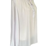 Counterparts women's size XL long sleeve white blouse ruffle neckline front tie Photo 1