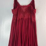 Avid Love L Babydoll Chemise with Lace Trim Neglige Lingerie Red Size L Photo 2