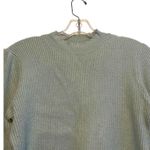 Revolve Line & Dot Ribbed Crew Neck Sweater Women Size Medium Light Blue Balloon Photo 0