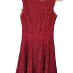 City Studio Size 1 Burgundy Lace Evening Dress Sleeveless Romantic Date Night Red Photo 0