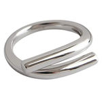 Boutique Unisex Solid Wrap 925 Sterling Silver Band Ring, Adjustable Photo 3