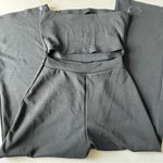 Wasabi + Mint Take A Minute Wide Leg Strapless Jumpsuit in Black small Photo 2