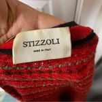 Vintage Stizzoli made‎ In italy wool blend striped red tweed cardigan size XXL Photo 1