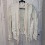 Free People Raw Femme Linen Jacket waterfall front size small! Photo 5