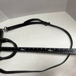 HESHE Women's Pebble Leather Shoulder Tote Bag Black 12X4.5X10 Silver Hardware Photo 6