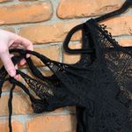 Free People Free‎ People Womens Small Top Black Geo Sands Lace Cold Shoulder Boho Crochet Photo 1