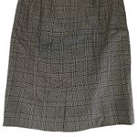 Vintage Rena Rowan for Saville Pleated Midi‎ Skirt Brown Black Plaid USA Women 8 Photo 5