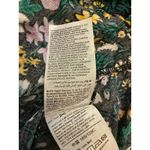 Old Navy EUC  Floral Blouse Black Background w/ Neck Tie 2X Photo 6