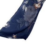 Band of Gypsies BAND OF GYPSIES Navy Floral Faux Wrap Belled Sleeve Dress NWOT Size XS Photo 5