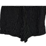Free People NWT Magdalene High Waist Polka Dot Rayon Shorts Pocket 2 Black White Photo 7