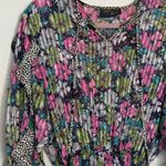 Vtg 80s Sunset Joi Lee Multicolor Floral Satin Georgette Midi Dress Resortwear Pink Size undefined Photo 4
