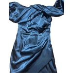 DO+BE NEW  Ella Cocktail Dress off the shoulder black satin sz small Photo 4