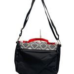 Hello Kitty Purse Crossbody Shoulder Bag Sanrio Pink Black 10.5" Messenger Strap Photo 2