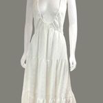 SheIn  Vcay Tiered Long White Maxi Resort Wear Dress Size XL NWT Photo 0