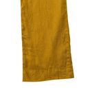 Garnet Hill 100% Linen Wide-Leg Trouser Pants Colorful Golden Yellow size 8 Photo 3
