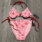 Wild Fable  Cowgirl Print Rope Tie Bikini Set Photo 2