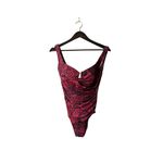 MiracleSuit  Red and Black One Piece Swimsuit Photo 1