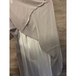 Skirt Maxi Long Light Gray Lined Elastic Waist Sz Medium Lace Girl New Formal Photo 5