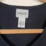 Chico's Chico’s Silk Blend Knit Sweater black v-neck classic minimalist women’s size 0 Photo 1