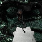 Maje - Green Sequin Romper. Photo 4