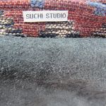 Aztec Southwestern Crossbody Pebbled Leather Boho Western Cowgirl Tote Bag Suchi Black Photo 2