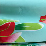 Natori  Star Blossom Belted Robe Private Luxuries Size large Blue Pink Photo 8