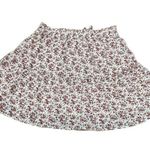 Paper Crane NWT Cottage Core Pull On Skirt Floral Ruffle Lined Mini Womens Large Photo 8