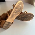 Not Rated  "XENIA" Tan Fringed Sandals - Metal Stud Trim Women's Size 7 Photo 9