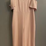 Karl Lagerfeld Karl Lagerfield Pale Pink Plus Wedding Cocktail Jumpsuit Photo 2