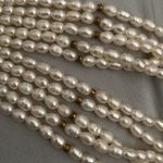 Vintage 5 Strand Freshwater Rice Pearl Multi Photo 1