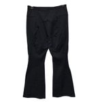 Athleta Peak Hybrid Fleece Flare Pants Women's Size Small Black Zip Pockets Photo 4