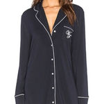 Wildfox  Couture‎ Let's Spend The Night Together Black Sleep Shirt Medium Photo 0