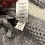 Athleta  Nopa merino wool side lace up sweater light gray S Photo 6