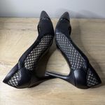 Marc Fisher  Dalta Black Mesh Pointed Toe Stiletto Pump Heel Fishnet Sexy Size 10 Photo 4