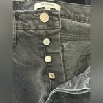 RE/DONE  Women’s Easy Straight High-Rise Raw Hem Crop Jeans Black Size 27 Photo 2