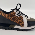 Not Rated Geri Sneaker Women 9.5 Casual Chunky Sole Leopard Print Multicolor Photo 0