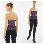 Urban Outfitters  Alba Velvet Strapless Peplum Top Photo 1