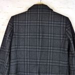 Forever 21 Blazer Jacket Womens 6 US Black Gray Plaid Wool Blend Preppy VTG Y2K Photo 5