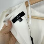 Lulus  Simply Beloved Puff Sleeve Bodycon Midi Dress White Size M Bridal Wedding Photo 7