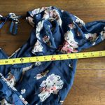 Band of Gypsies Navy Floral V Neck Romper Size Small Boho Photo 4