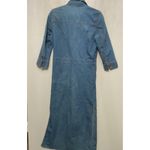 Haoduoyi  Women's Denim Maxi Dress Long Sleeve Collared Button Down Size M Photo 1