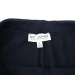 St. John Collection Santana Knit Navy Blue Wide Leg Dress Pants 10 Photo 3