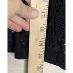 Vintage Periwinkle Size‎ 2X Black Open Cardigan Top Eyelet 3/4 Sleeve Preppy Size undefined Photo 3