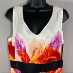 NY&C Floral Rose Draped Cocktail Dress Size 10 Pink Size M Photo 2