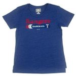 Majestic MLB Texas Rangers Women's Retro Short Sleeve T-Shirt in Blue, Medium Photo 0