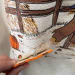 Jerzees Vintage Crewneck Sweatshirt Size L Off White Fall Pumpkin Grandma Scare Photo 6